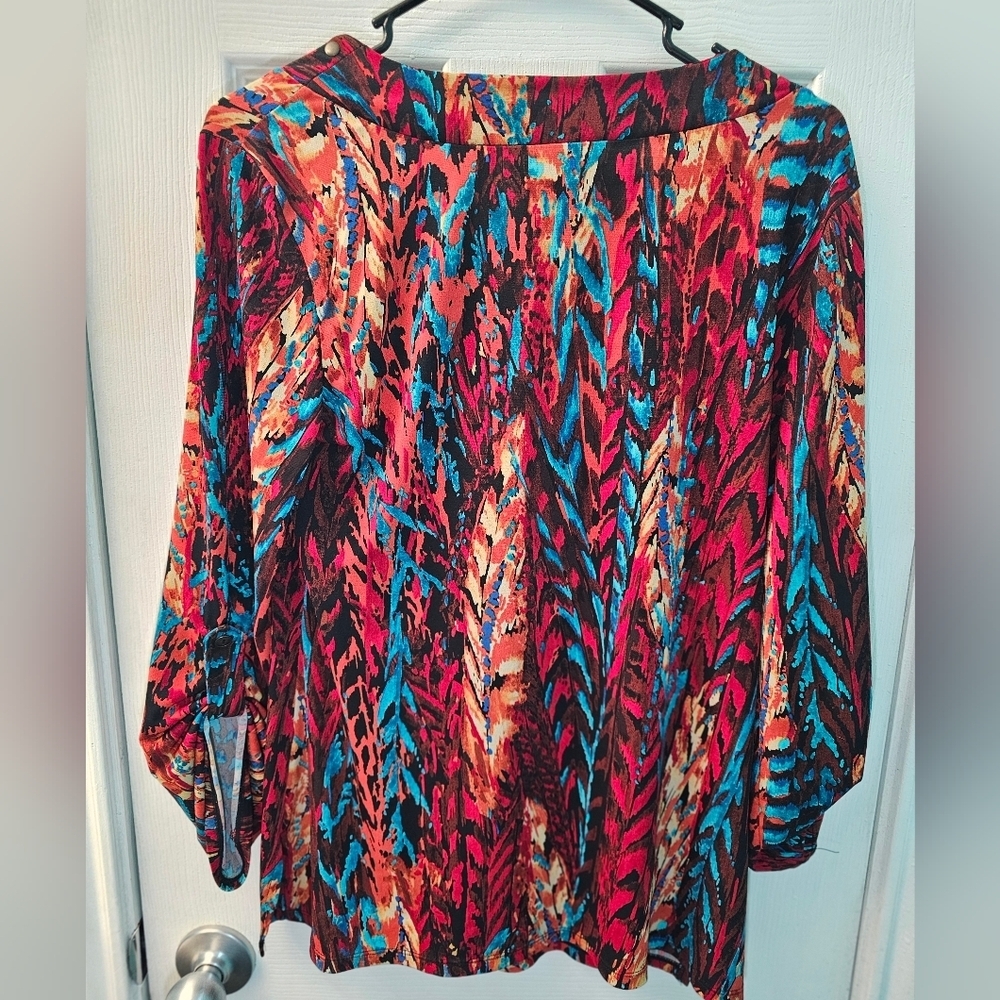 Valerie Stevens Colorful Women's Top Size Small - Picture 4 of 8